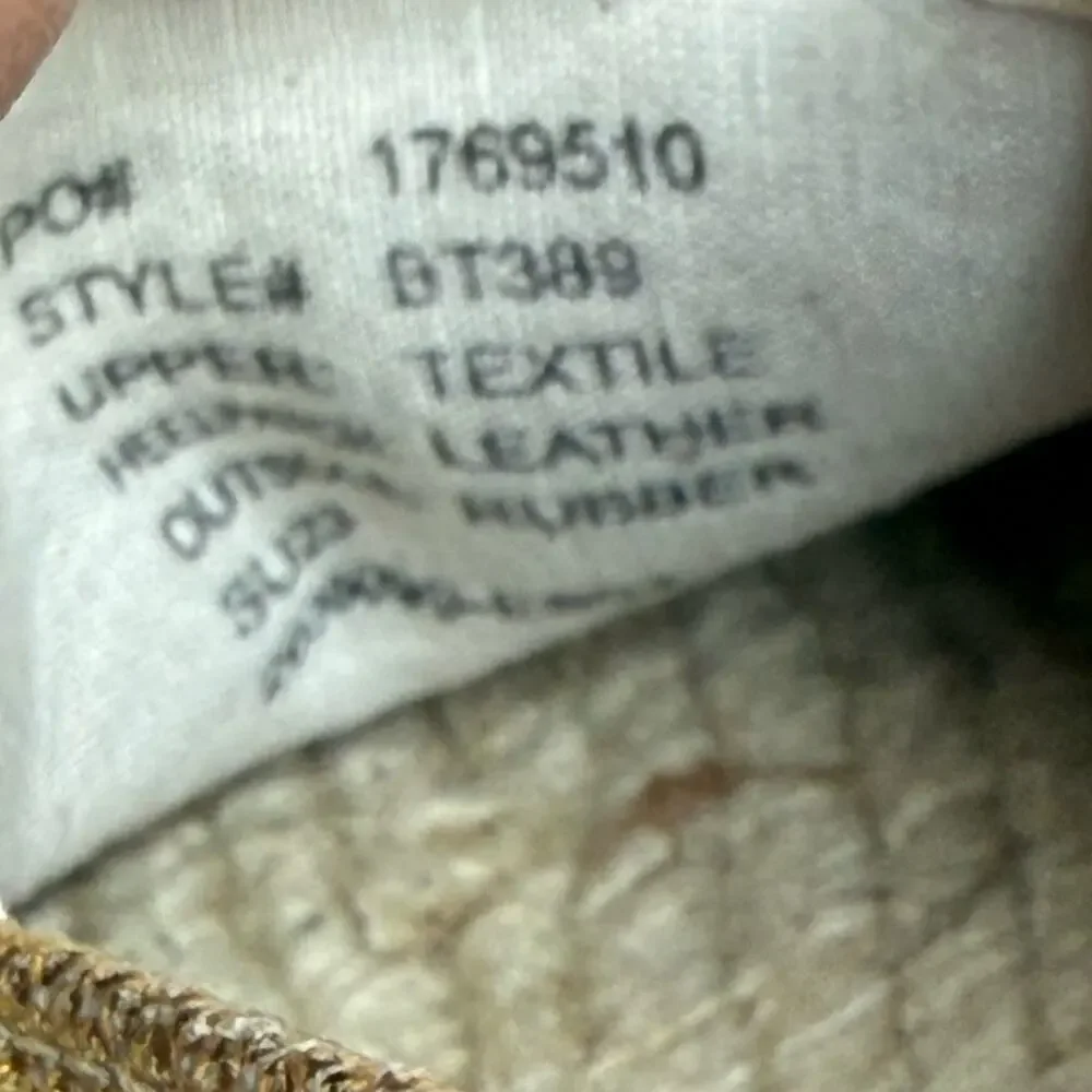 J. Crew Made-in-Spain espadrille Flats in Gold metallic canvas S-378 Sz 12